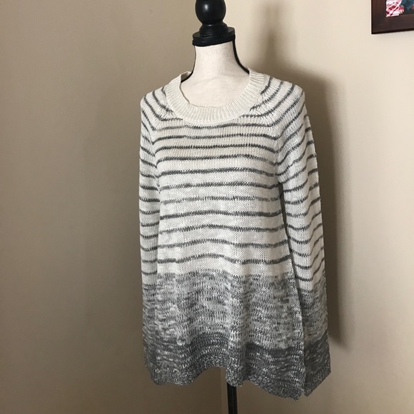 Vanity Sweaters - NWT SWEATER TUNIC STRIPED SIZE L VANITY