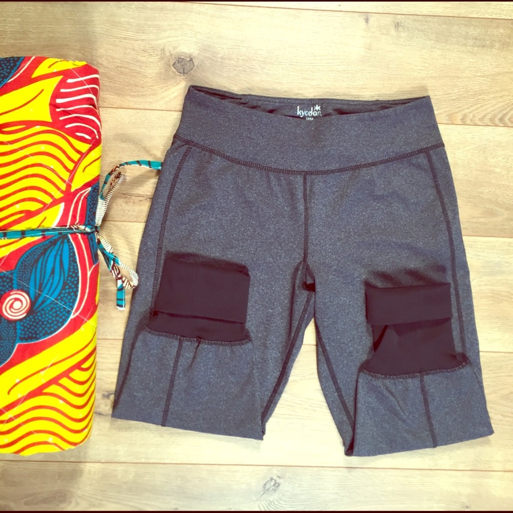 Kyodan Grey & Black Workout Leggings