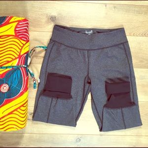 Kyodan Grey & Black Workout Leggings