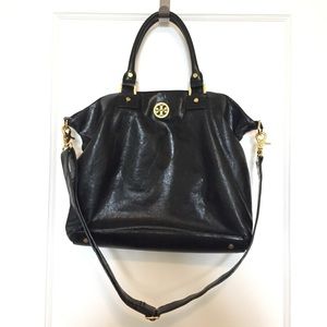 Tory Burch leather satchel w/ removable strap