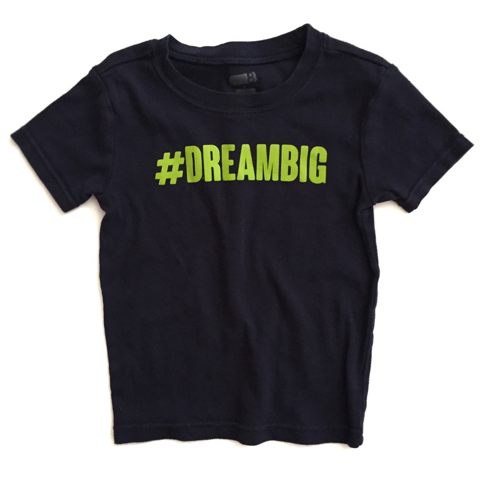 Cute Toddler's Navy Blue Unisex Tee Size 7