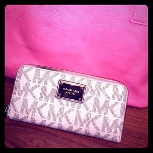 Michael Kors white wallet