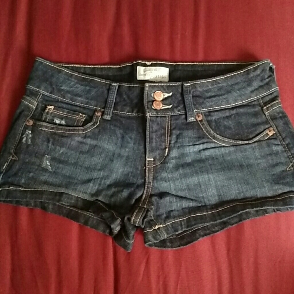 Aeropostale Dark Denim Short Shorts