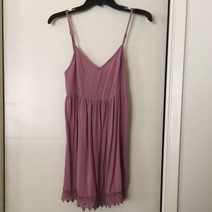 Mini plum dress