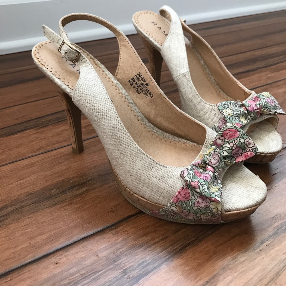 Rampage heels with sling back