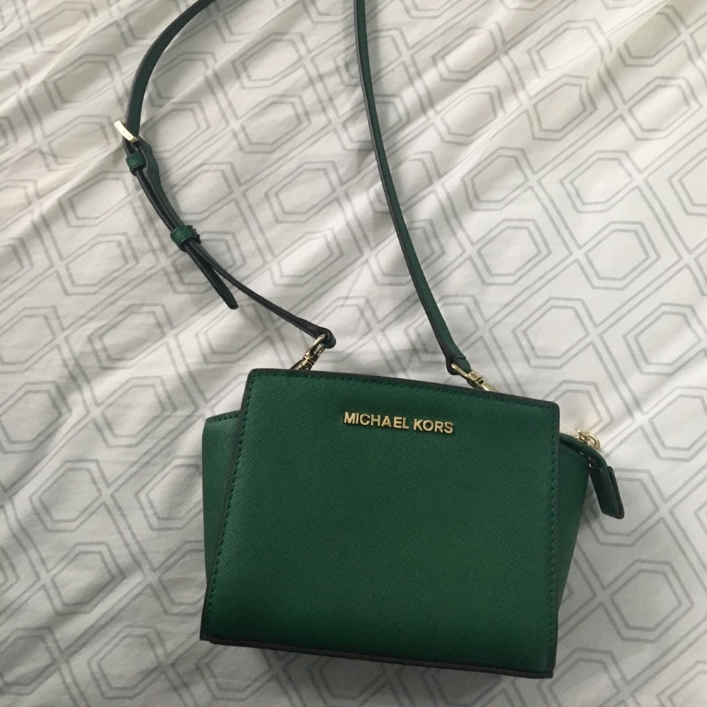 Green Over the shoulder Michael kors purse