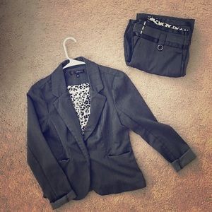 Dark grey Suit/ pant set FREE (see details)