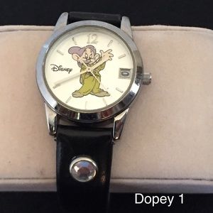 RARE Dopey Watch Disney Clean Snow White Dwarf