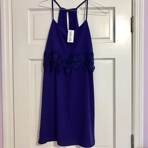 Fab'rik Trimmed Lace Dress