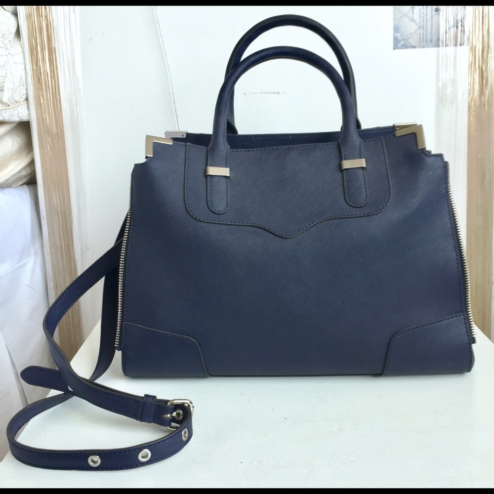 Rebecca Minkoff Amorous Satchel Bag Navy