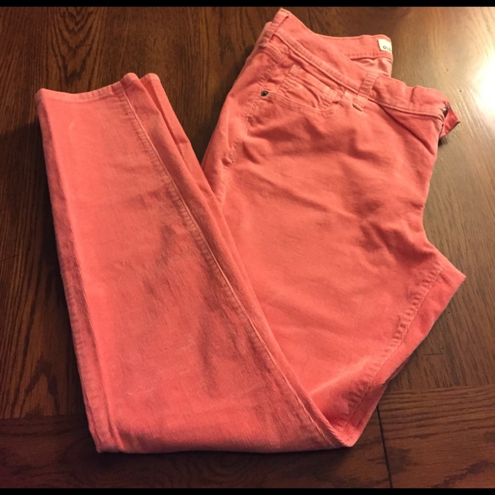 Old Navy skinny corduroy (coral)