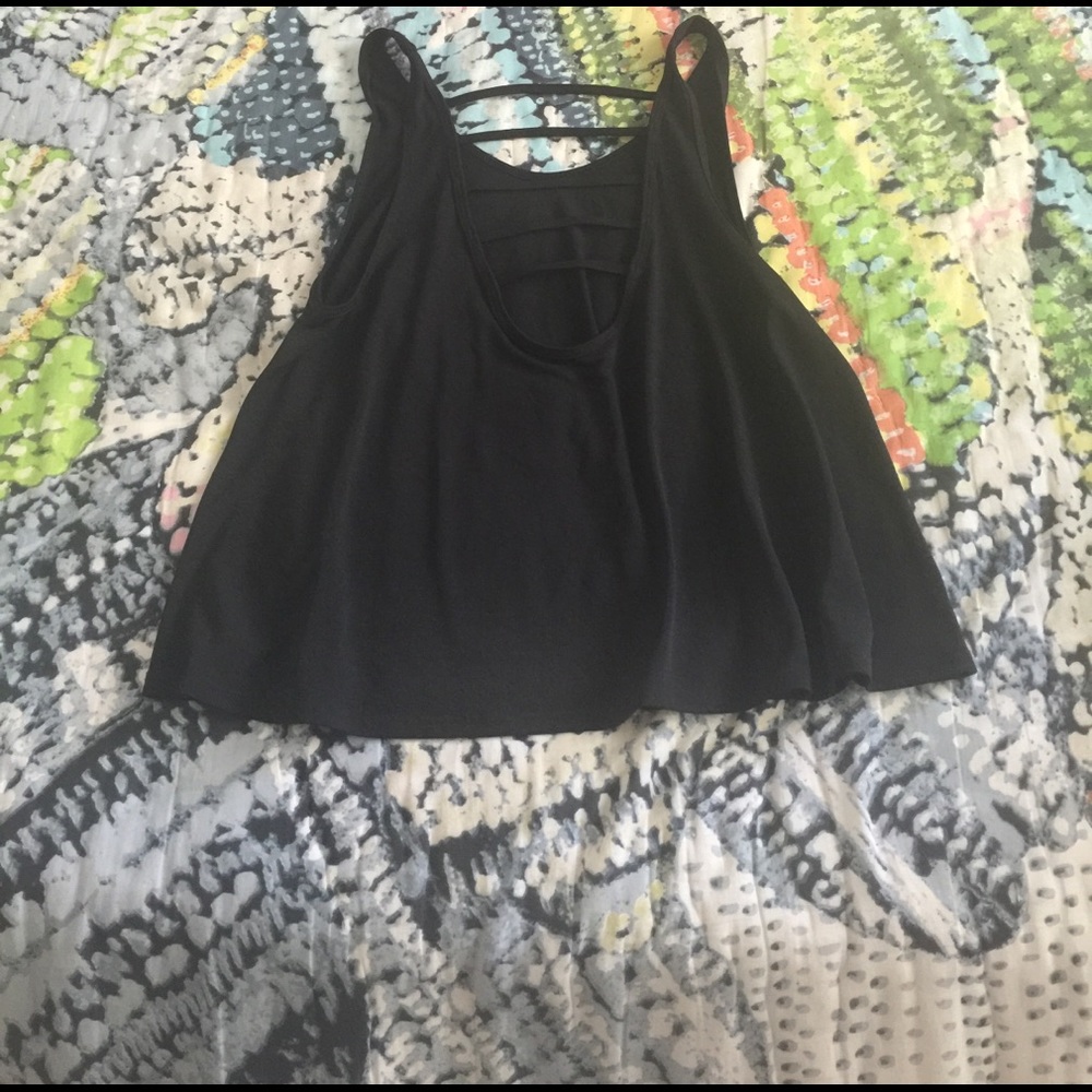 Cute black workout tank