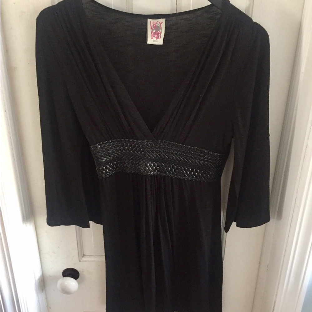 Deep V Little Black Dress