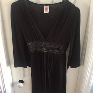 Deep V Little Black Dress