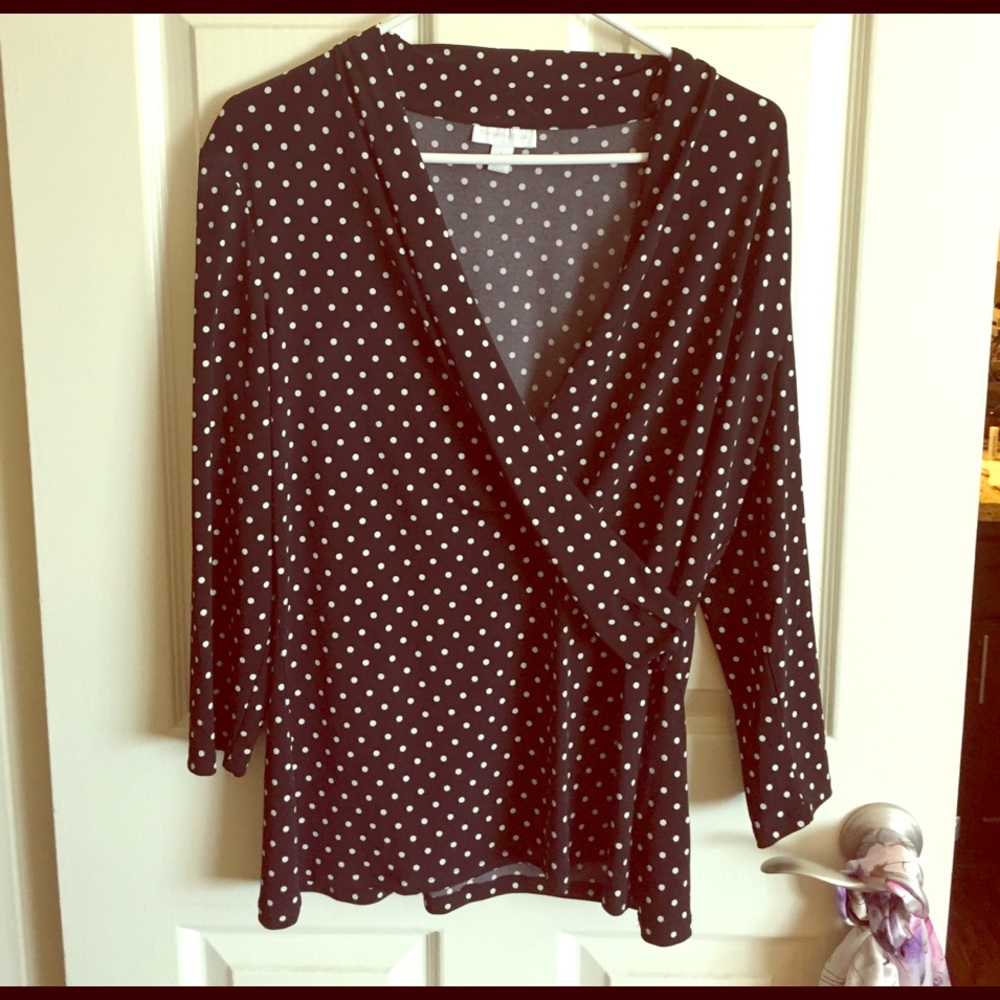 Charter Club Polkadot Blouse. Never Worn