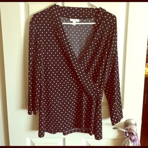 Charter Club Polkadot Blouse. Never Worn