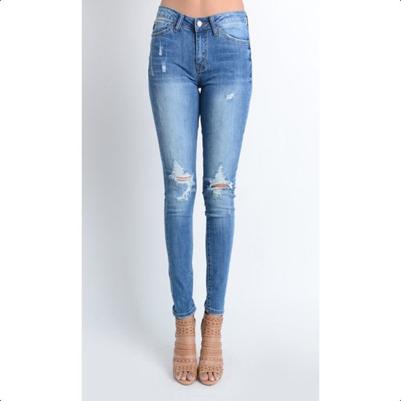 Kan Can Denim - ➡️LAST ONE⬅️DISTRESSED SKINNY JEANS SIZE 27