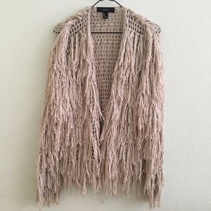 Forever 21 Shag Fringe Jacket