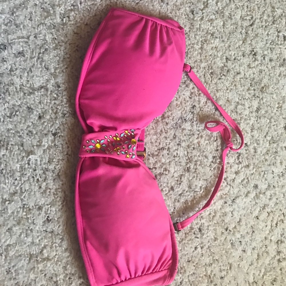 XL pink swim top