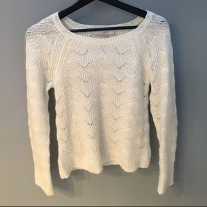 LOFT white sweater