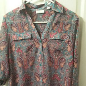 Small sheer New York and company blouse