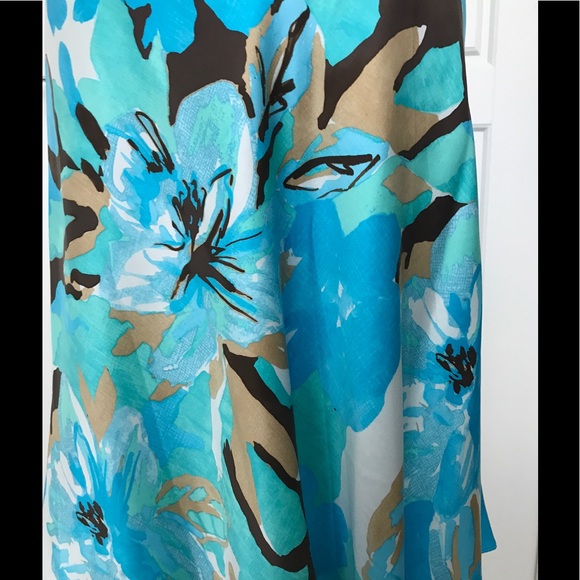 Banana Republic Silk A-line Skirt Sz 8 - Picture 2 of 4