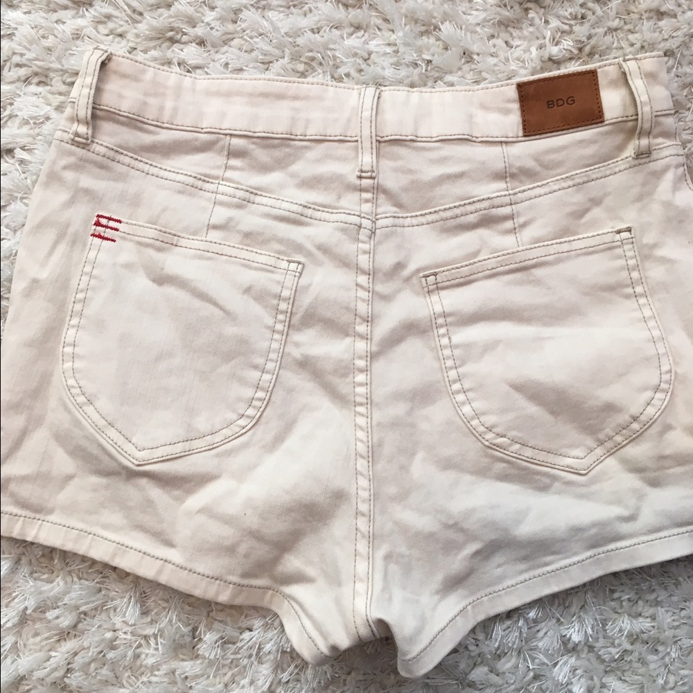 Cream BDG high waisted shorts