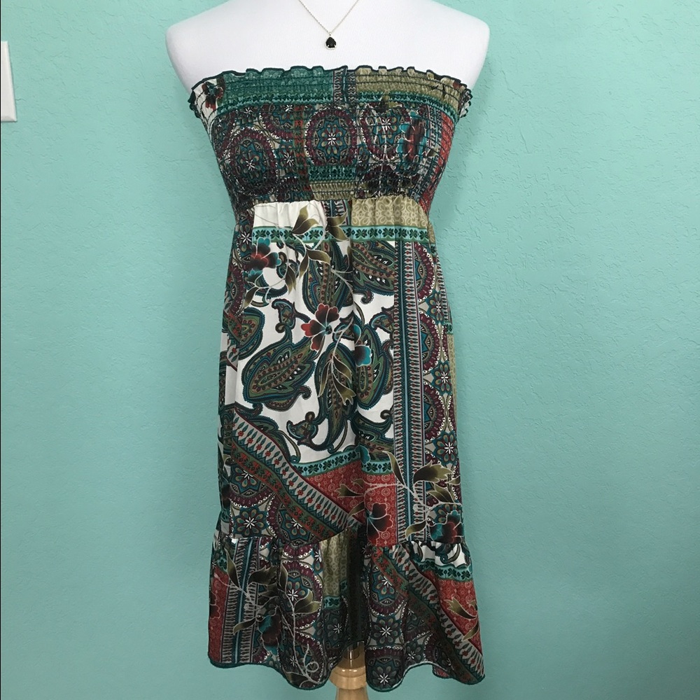 Better B cute sleeveless summer dress w/ruffle hem