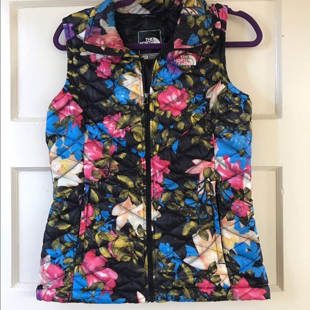 RARE North Face floral vest