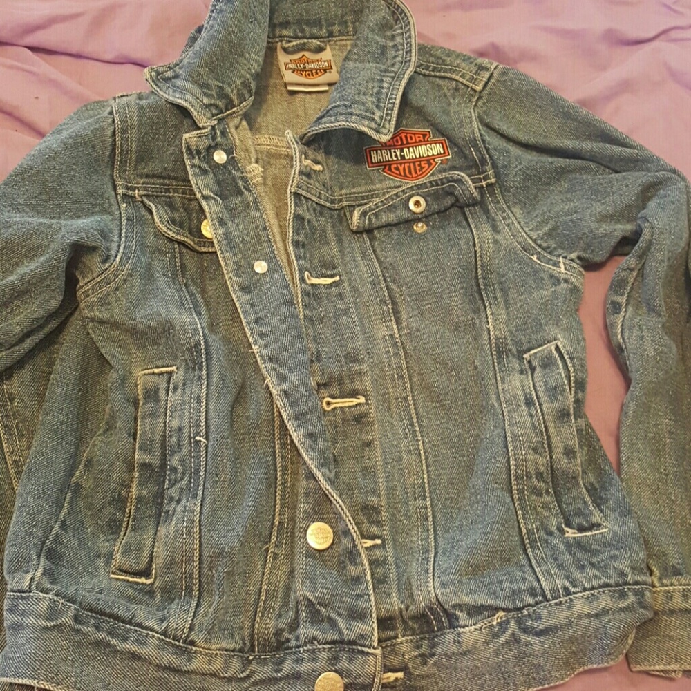 Boys 8/10 Harley Davidson jacket