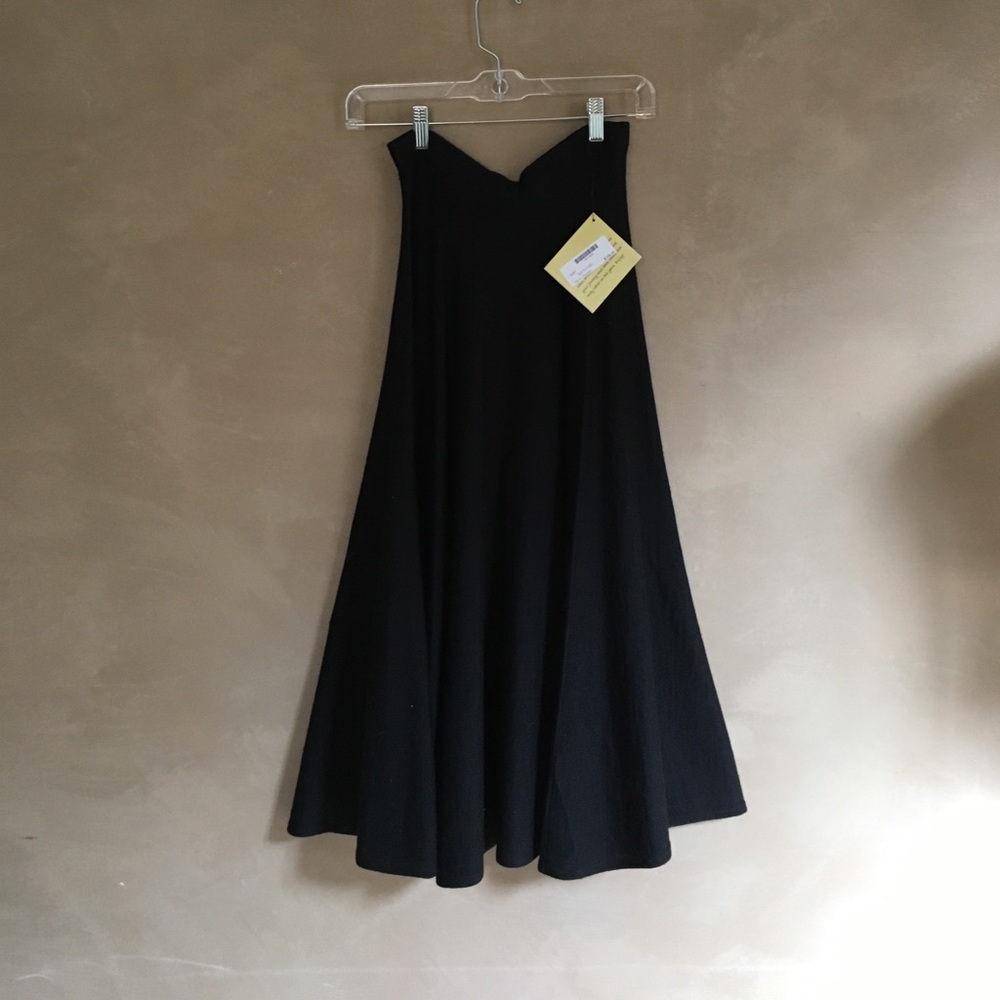 Curios long black sweater skirt