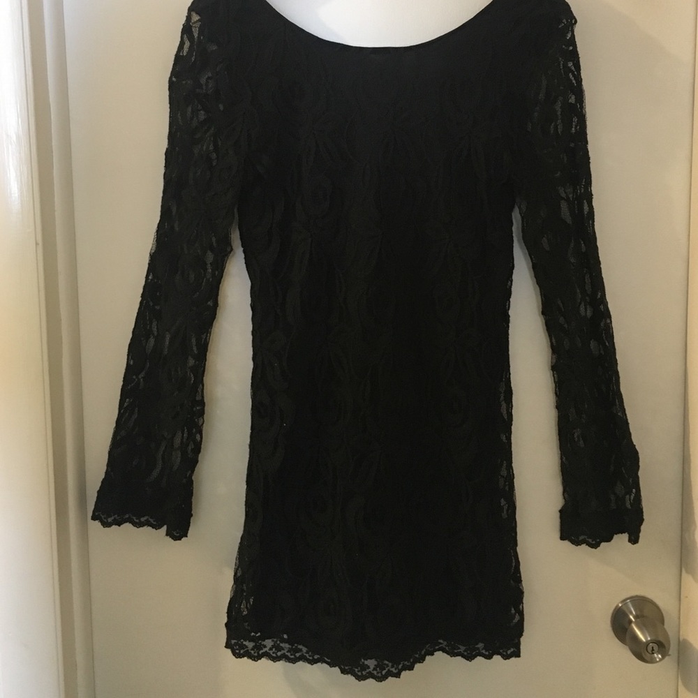 Mini black dress