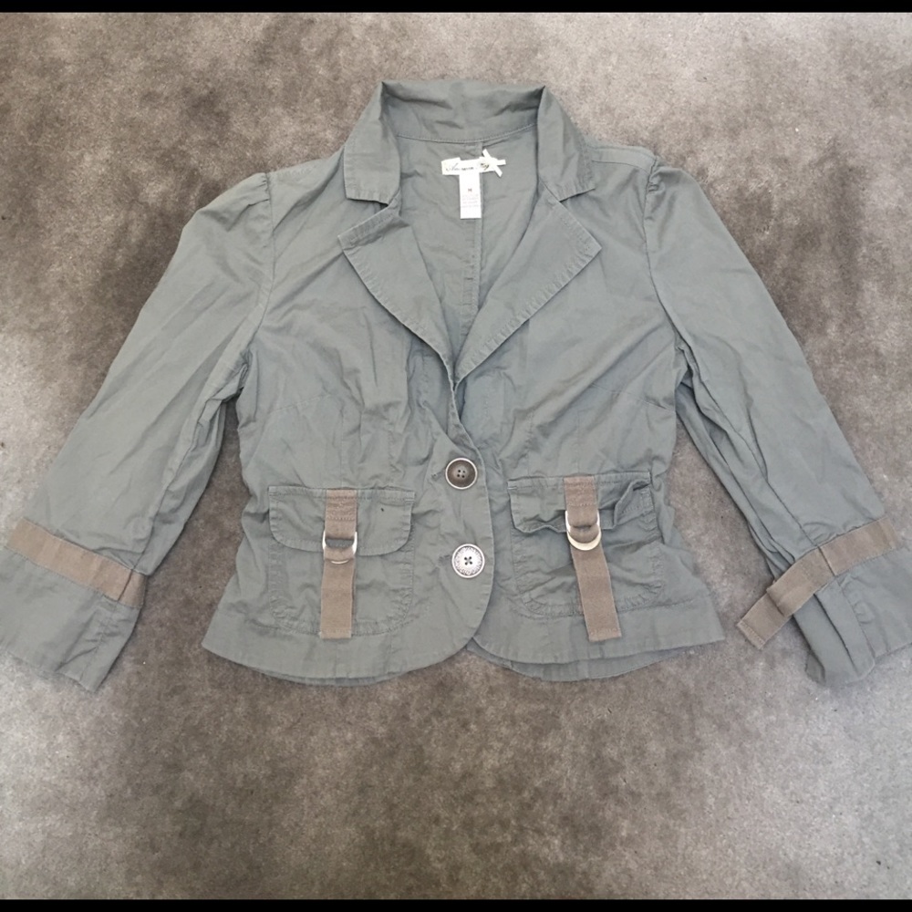 American rag military style blazer