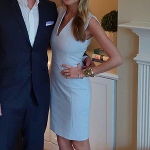 French connection periwinkle stretch seath dress