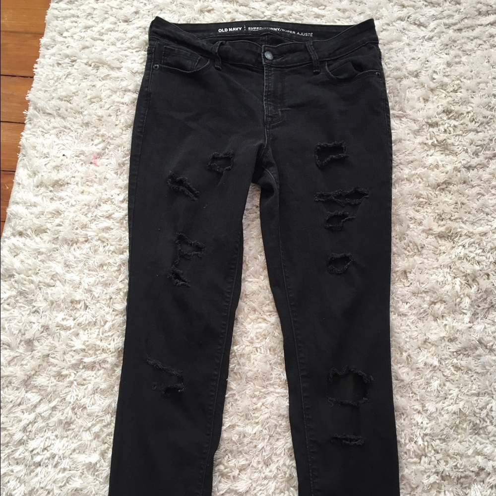 Black Ripped Skinny Jeans