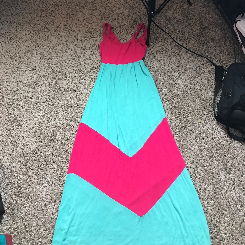 Color block Maxi Dresss