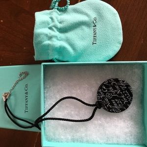 Tiffany & Co Black Onyx Silk Cord Necklace up 18"