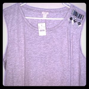 J crew factory t shirt in grey xxl