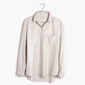 Madewell Flannel Oversized Ex-Boyfriend Shirt