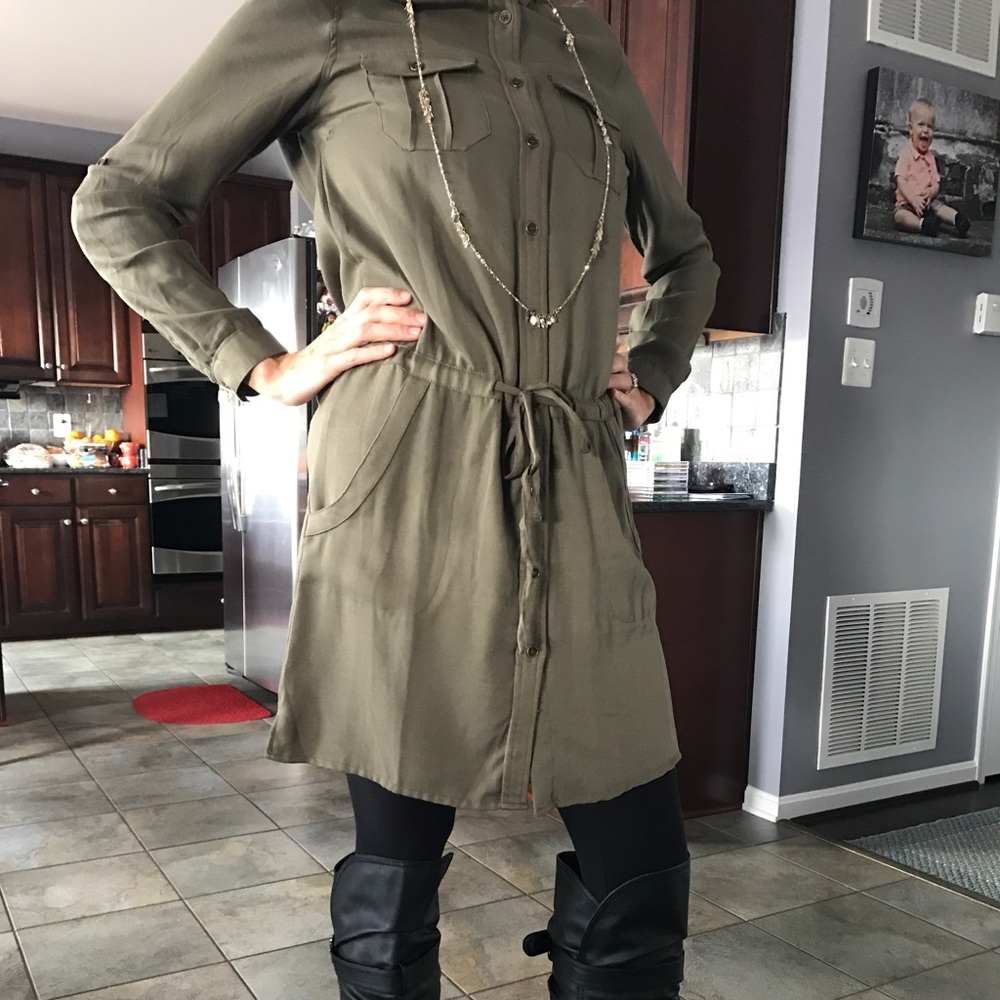 Japna army green dress