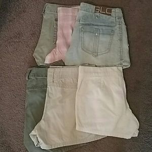 Lot of 6 Size 0/1 women's shorts