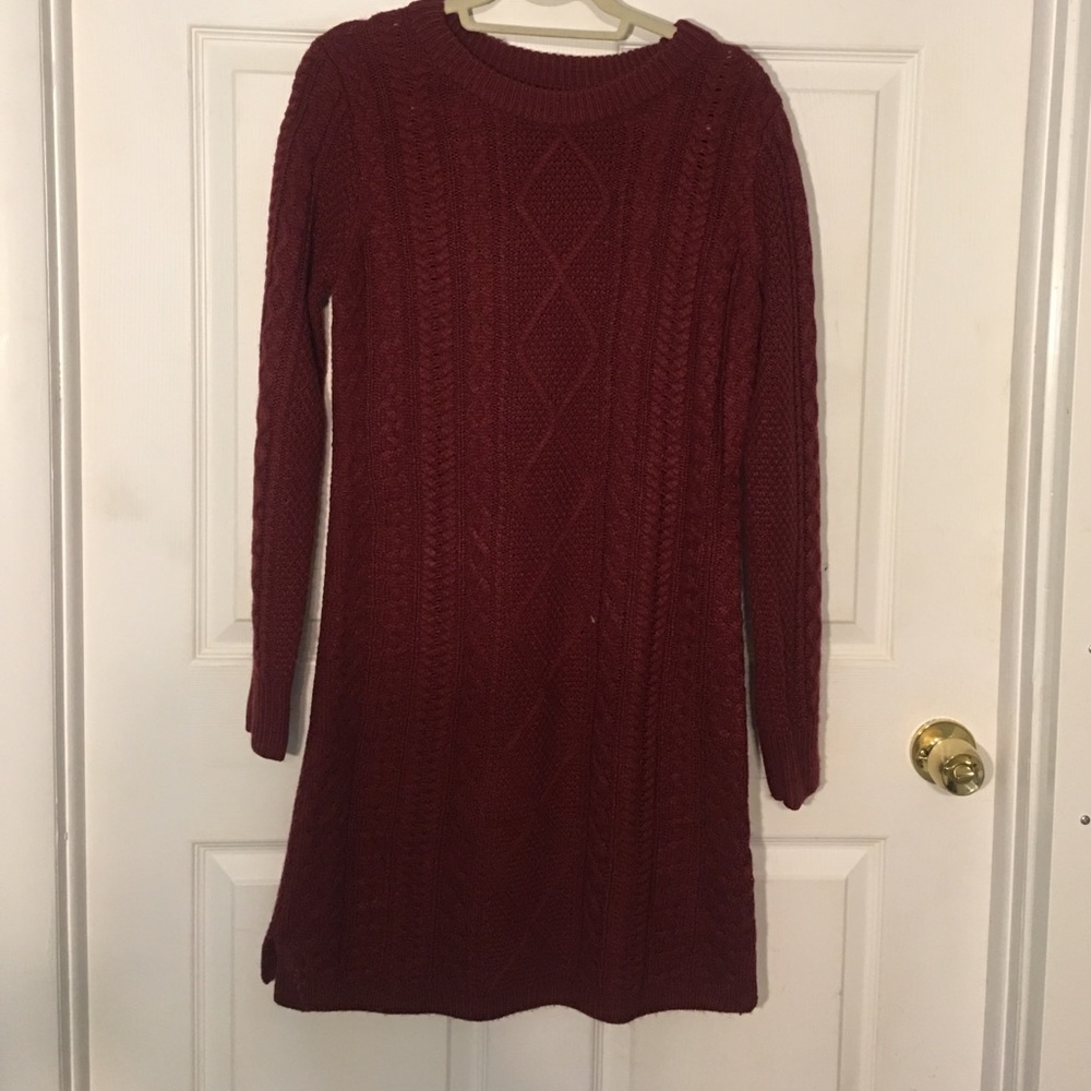 Knit sweater dress