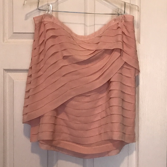 NY & Company Peach Multitiered Skirt - Picture 2 of 4