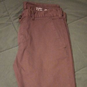 Burgundy Chino Pants