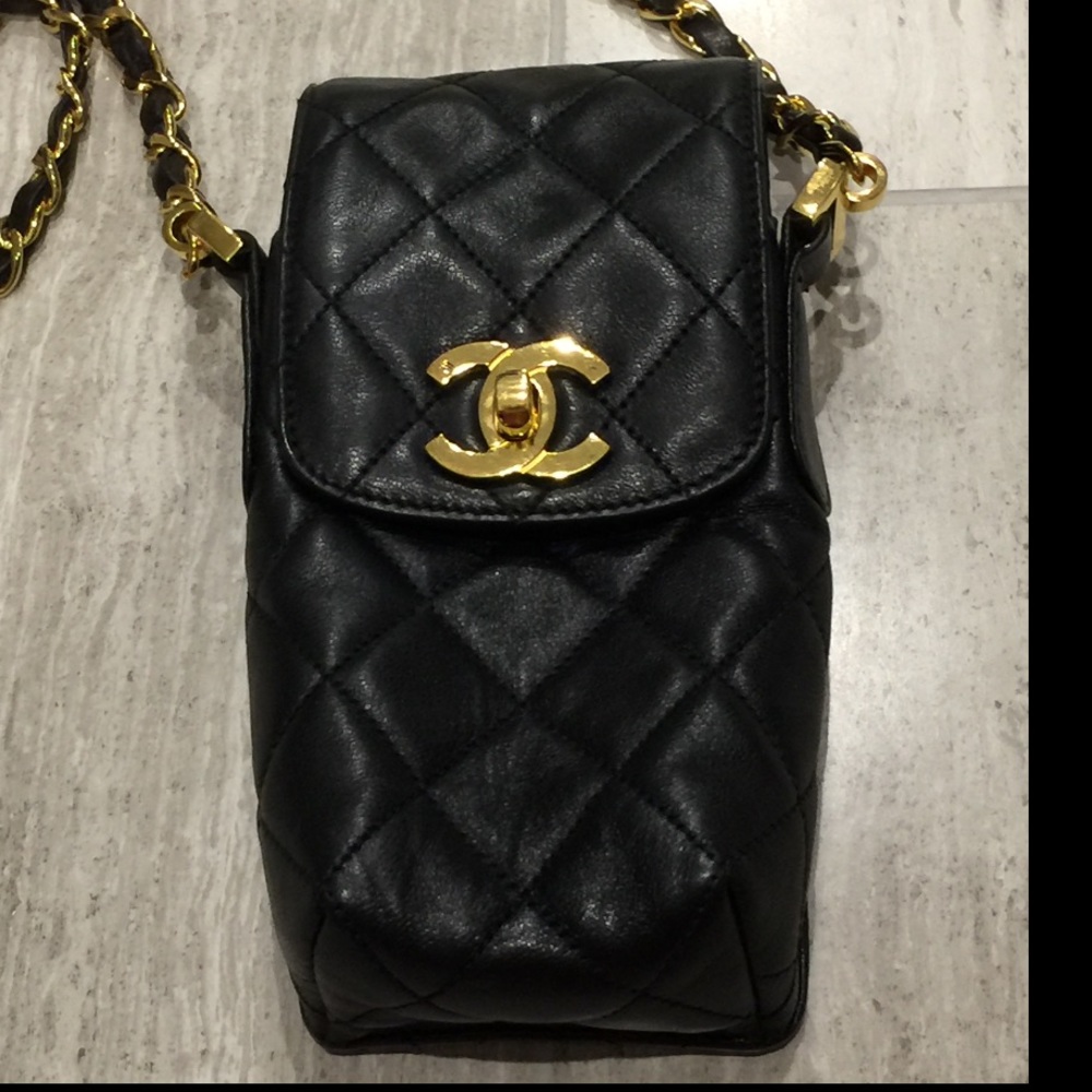 Authentic CHANEL Crossbody Bag Black Hard to Find!
