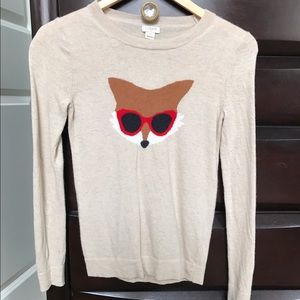 J Crew Factory Fox Sweater XS