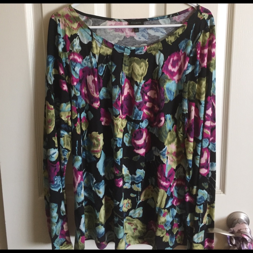 Talbots Flower Top