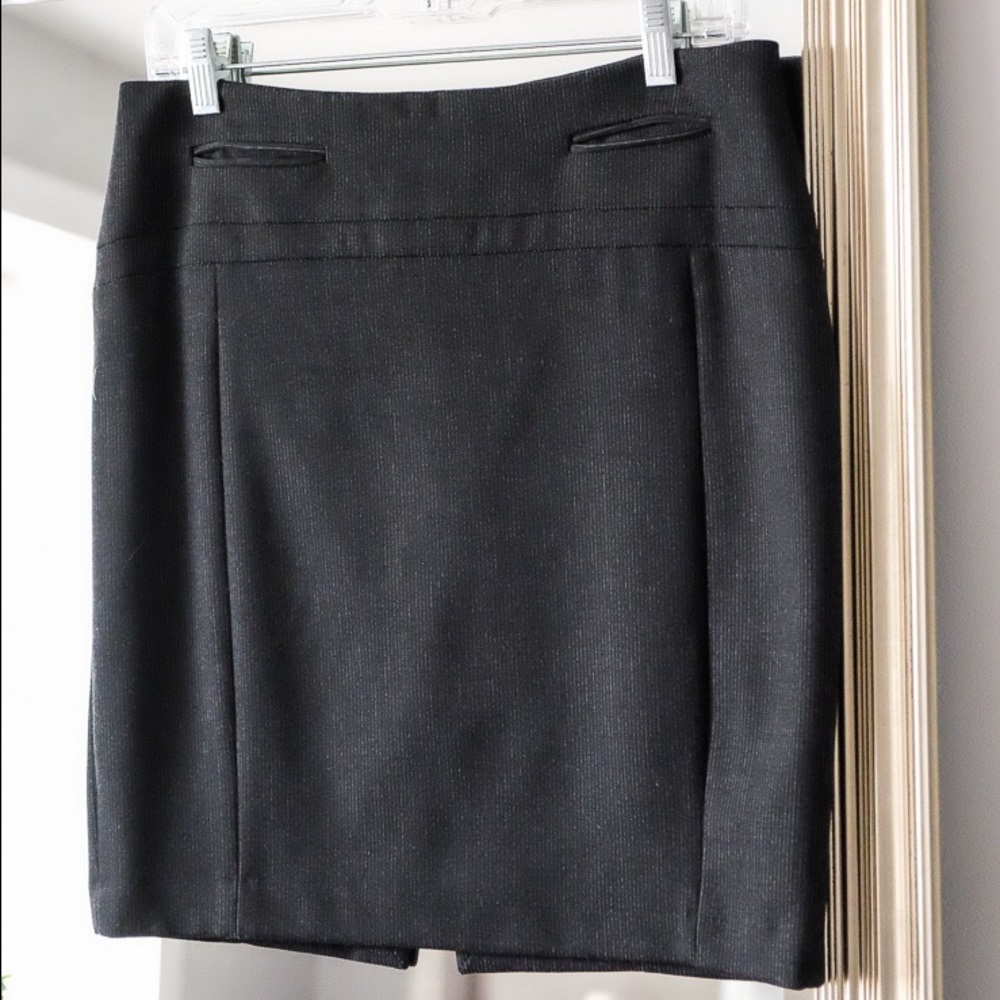 Express Pinstripe Pencil Skirt