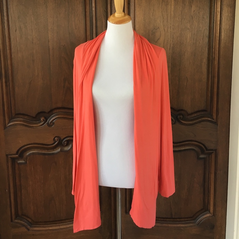 Dana Buchman Woman Cardigan Coral Size 1X