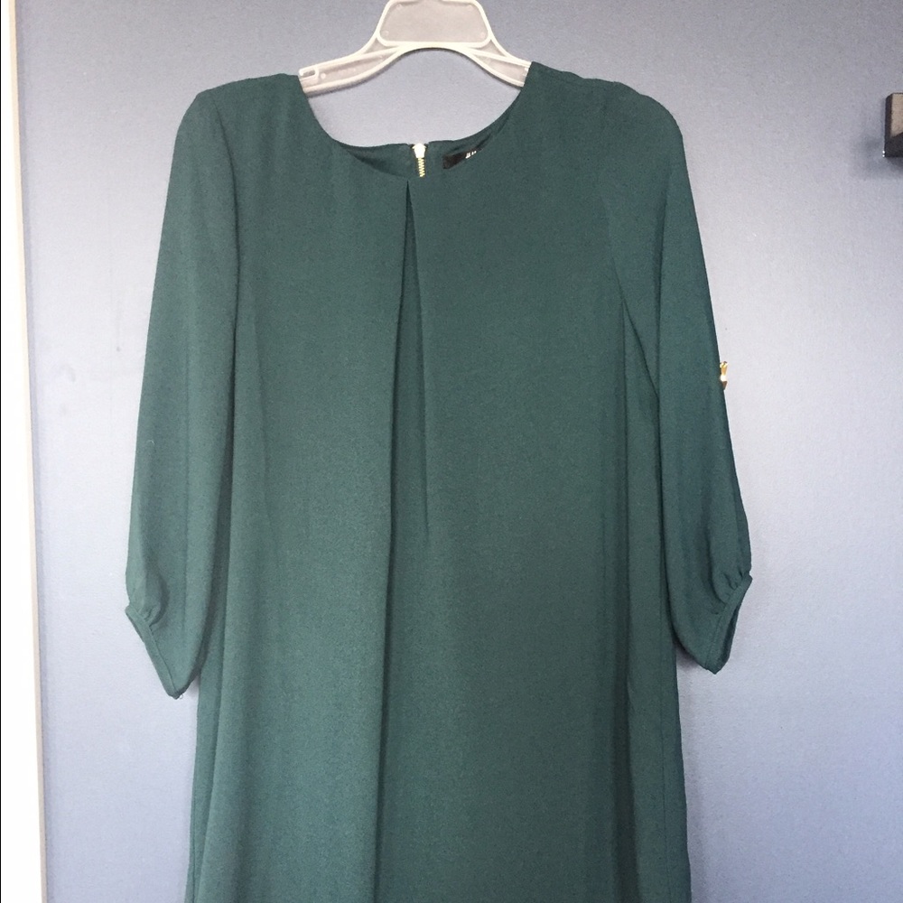 Dark real long sleeved dress